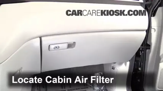2011 Honda Odyssey EX-L 3.5L V6 Filtre à air (intérieur) Changement